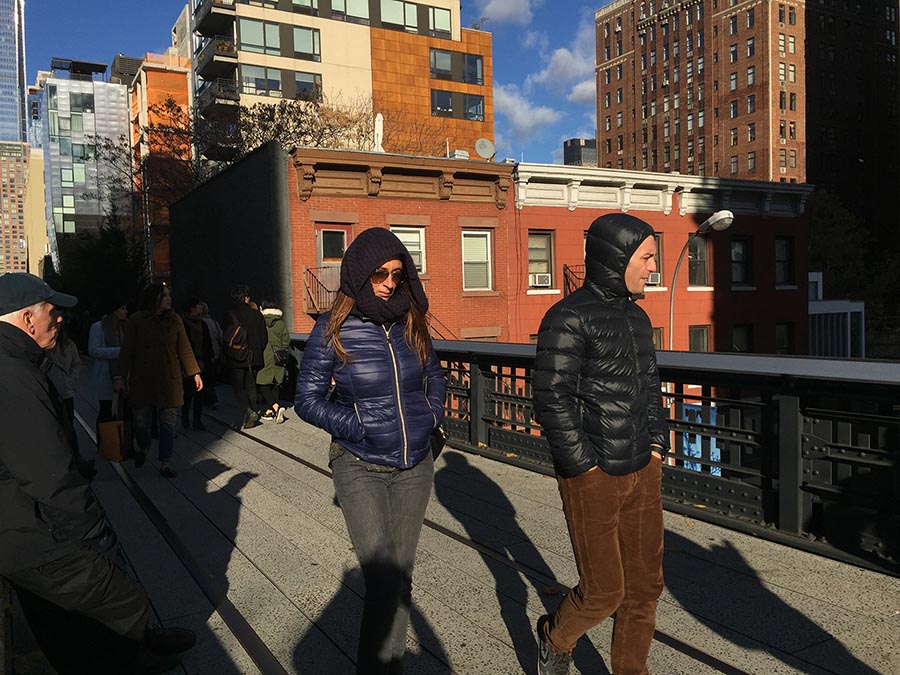 People watching on the High Line